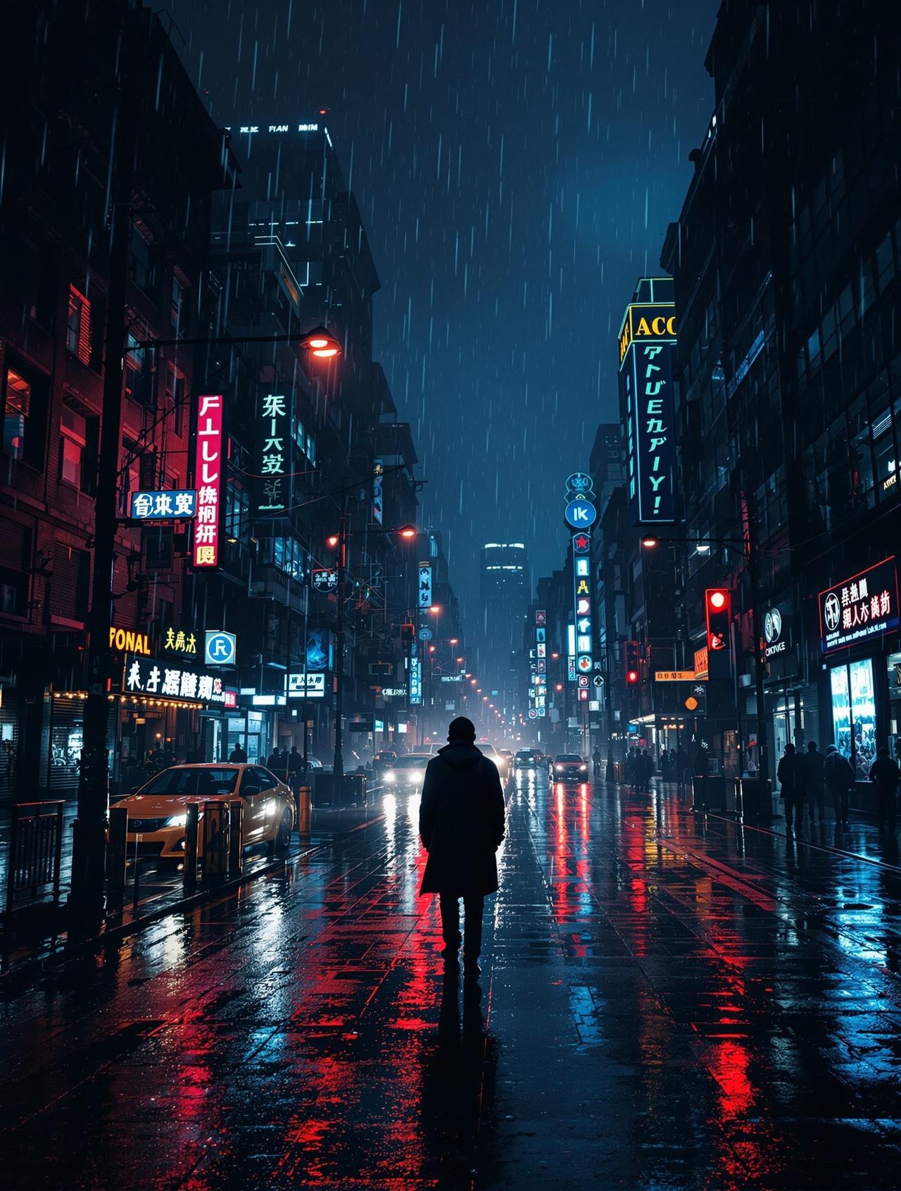 万达电影院影视作品《都市夜行者》海报